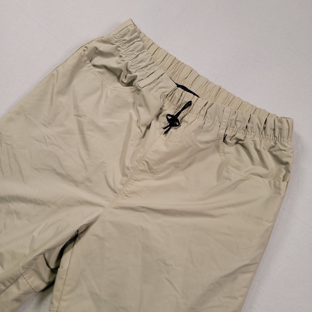 Columbia Convert Snow Pants Mens L Beige Solid Vintage 90s Y2K Ski Snowboard